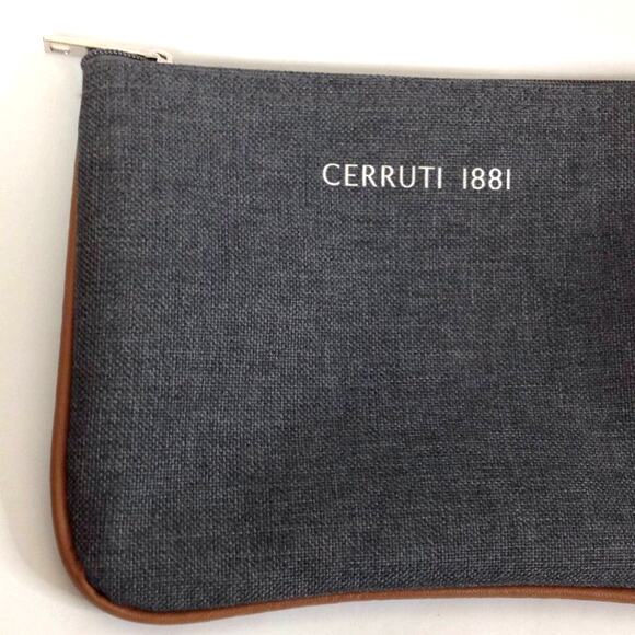 Lufthansa Cerruti 1881 Grey Make Up Bag Wallet  Pouch - Picture 2 of 8
